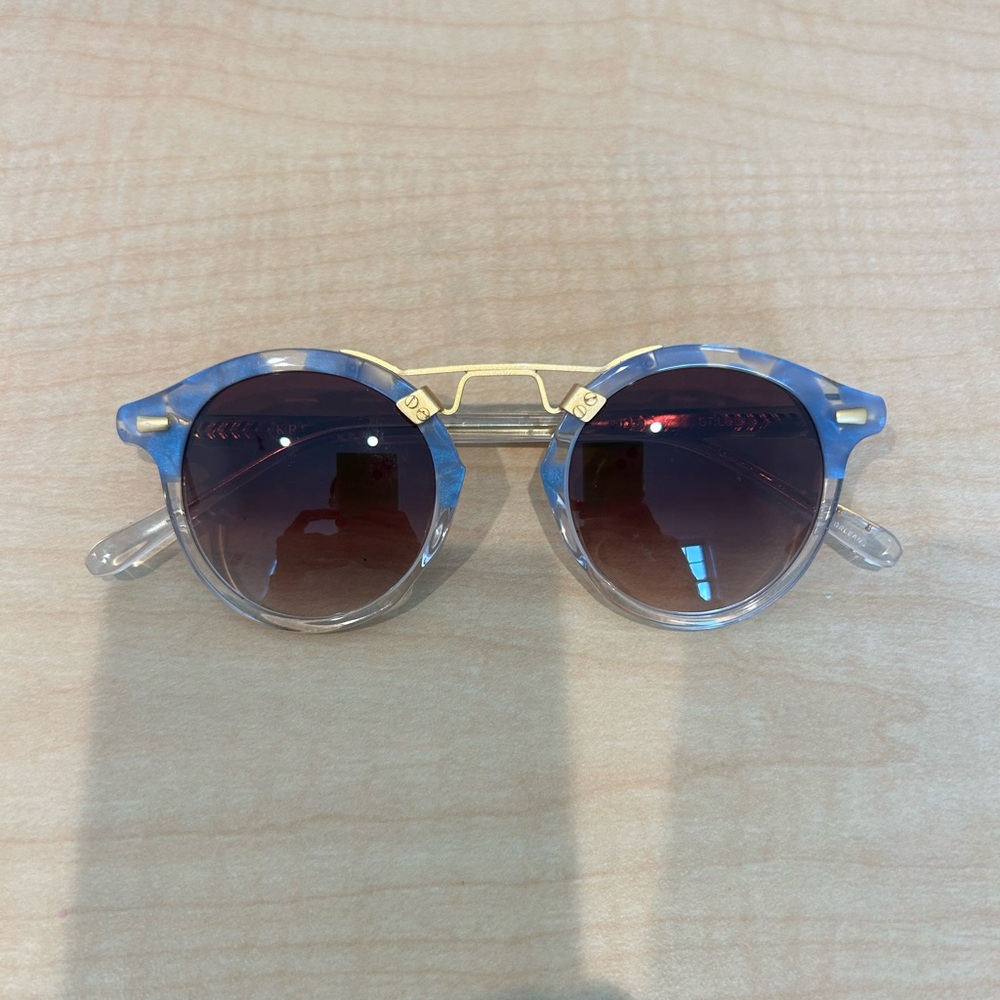 KREWE St. Louis Blue to Clear Sunglasses